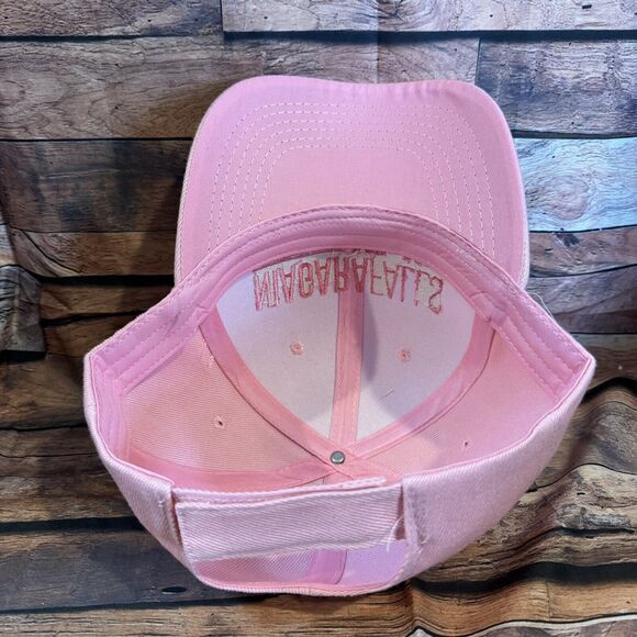Pink Niagara Falls New York Hat Adjustable H & L Strapback Cap USA State Park - Picture 5 of 7